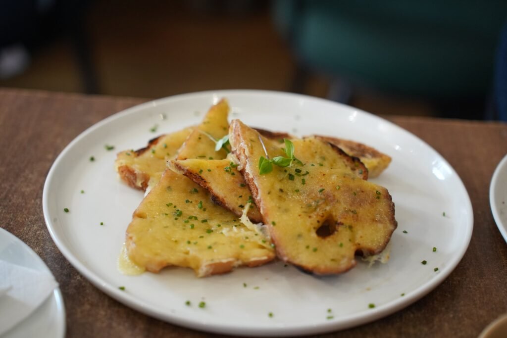 Toasted sourdough slices