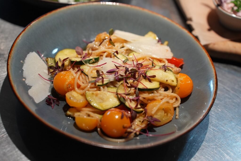 Cherry tomato pasta bowl