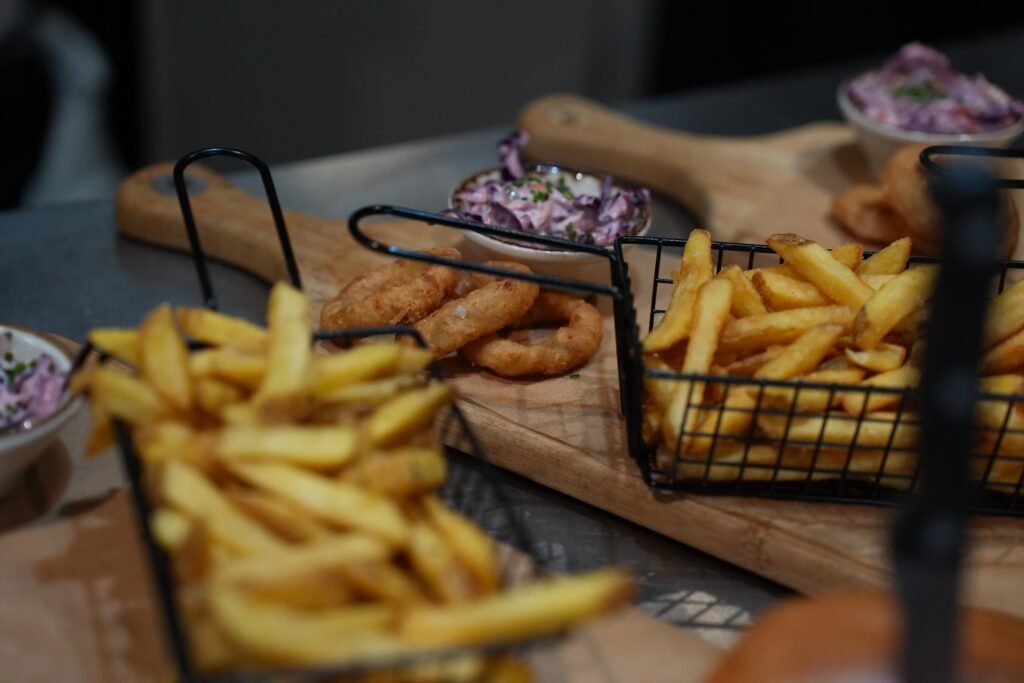 Burger boards ready to serve