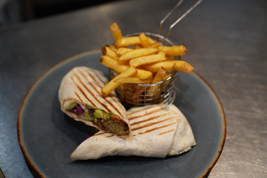 Panini and chips plate